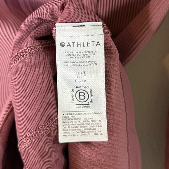 Athleta Ribbed Salutation Jacket XL - Picture 9 of 9